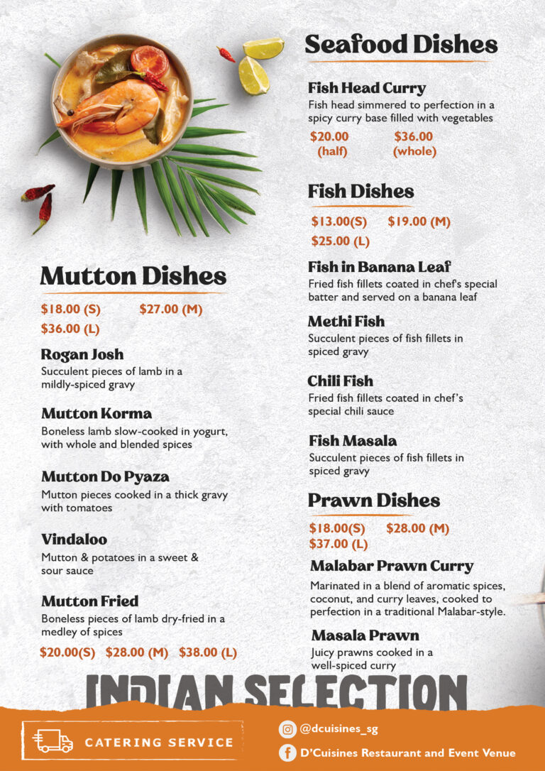 Indian Mutton & Seafood Dishes