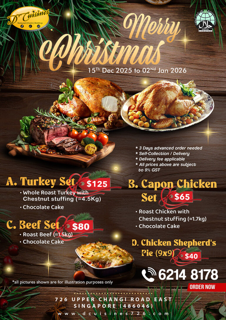 Christmas menu D'cuisines