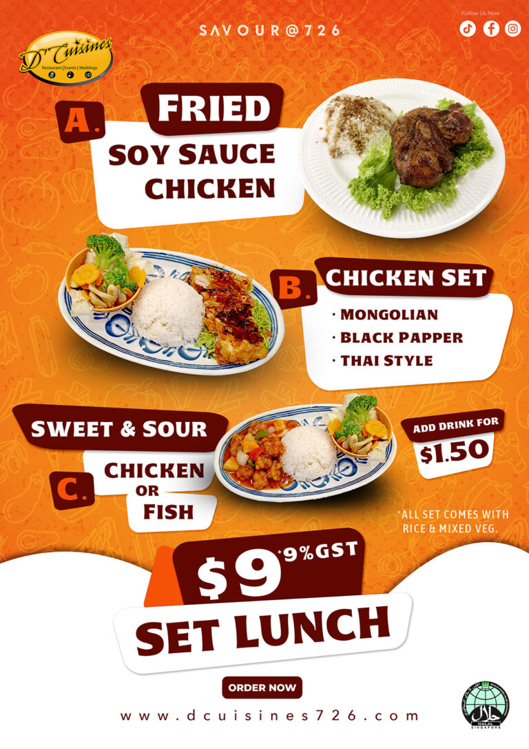 set Lunch Dcuisines Singapore
