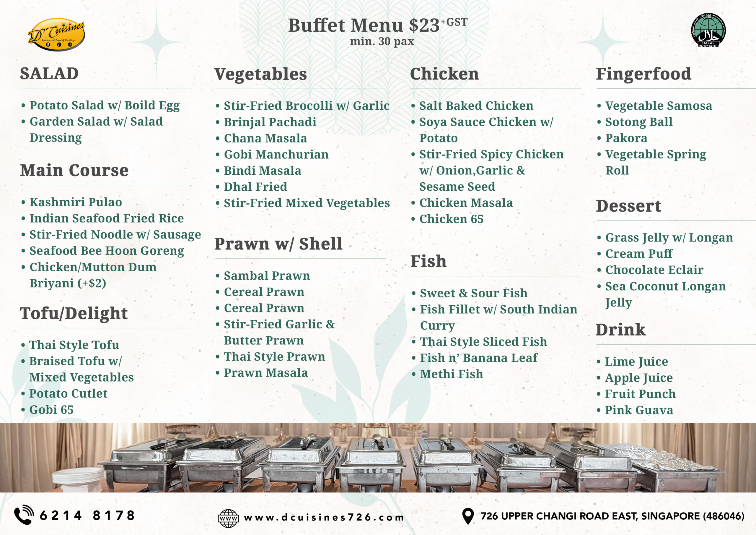 Set Menu Catering